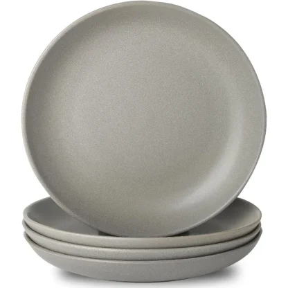 Plain Matte Round Dish Set - Image 2